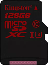 Карта памяти Kingston microSDXC 128GB Class 10 UHS-I U3 (SDCA3/128GBSP)