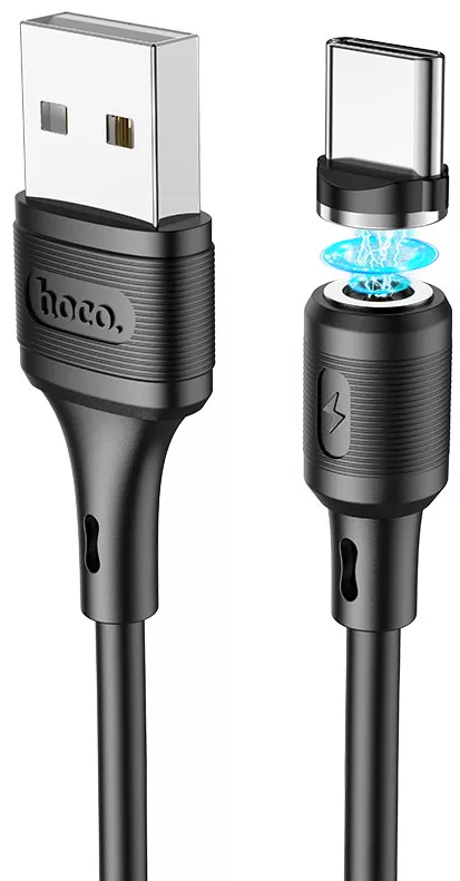 Кабель Hoco X52 Sereno USB-A - Type-C 15w 3a 1м cable Black - фото 1