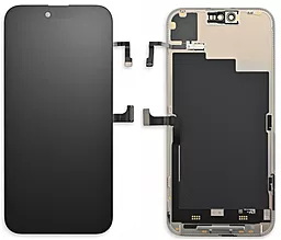 Дисплей Apple iPhone 15 з тачскріном і рамкою, оригінал, Black