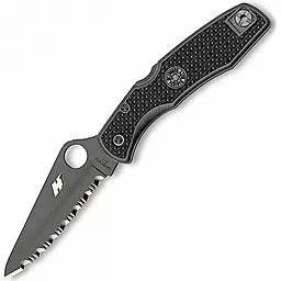 Нож Spyderco Pacific Salt Black Blade Spyderedge (C91SBBK) - фото Нож Spyderco Pacific Salt Black Blade Spyderedge (C91SBBK)