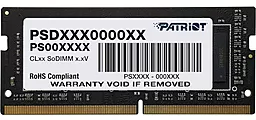 Оперативна пам'ять для ноутбука Patriot Signature Line SO-DIMM DDR4 3200MHz 16GB (PSD416G32002S)