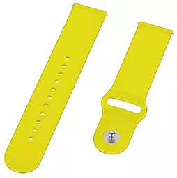Сменный ремешок для умных часов Xiaomi Amazfit Bip/Bip Lite/Bip S Lite/GTR 42mm/GTS/TicWatch S2/TicWatch E (706201) Yellow