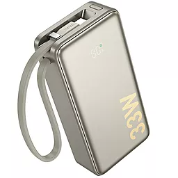 Повербанк Hoco Q27A Jewel 10000 mAh 33W PD/QC Titanium gold - фото Повербанк Hoco Q27A Jewel 10000 mAh 33W PD/QC Titanium gold