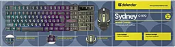 Комплект (клавіатура+мишка) Defender Sydney C-970 Black (45970) - мініатюра 3