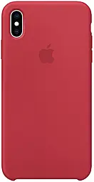 {"ru": "Чехол", "uk": "Чохол"} Silicone Case для Apple iPhone X, iPhone XS Red Raspberry