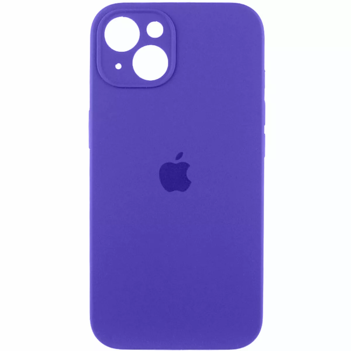 Чехол Silicone Case Full Camera для Apple iPhone 14 Dark Purple - фото 1