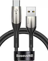 Кабель Baseus Horizontal LED Indicator USB-A - Type-C 15w 3a 1м cable Black (TZCATSP-A01) - фото Кабель Baseus Horizontal LED Indicator USB-A - Type-C 15w 3a 1м cable Black (TZCATSP-A01)