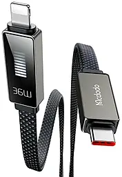 Кабель McDodo LED Display USB Type-C - Lightning 36w 3а 1.2м PD cable Black (CA-4960) - миниатюра 3 Кабель McDodo LED Display USB Type-C - Lightning 36w 3а 1.2м PD cable Black (CA-4960) - миниатюра 3