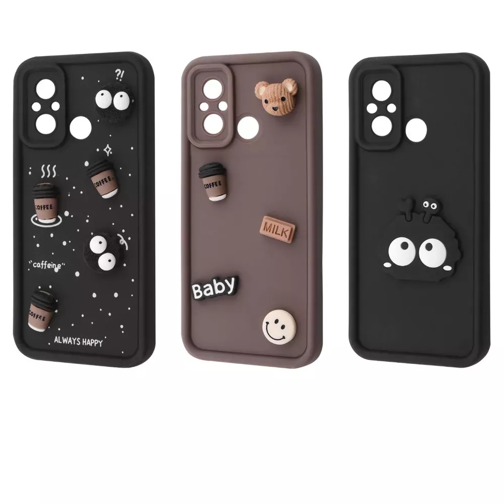 Чехол Pretty Things Case для Xiaomi Redmi 12C brown/bear - фото 3