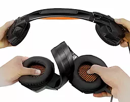 Навушники REAL-EL GDX-7700 Surround 7.1 Black/Orange - мініатюра 4