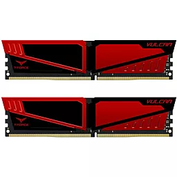 Оперативна пам'ять Team DDR4 8GB (2x4GB) 3200 MHz T-Force Vulcan Red (TLRED48G3200HC16CDC01)