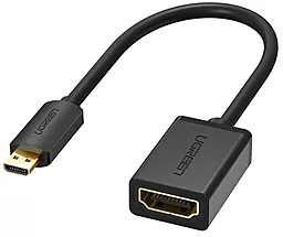 Видео переходник (адаптер) Ugreen micro HDMI - HDMI v2.0 4k 60hz 0.22m black (20134) - миниатюра 4