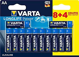 Батарейки Varta AA (LR6) LongLife Power 12шт