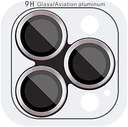 Защитное стекло Epik Metal Classic на камеру для Apple iPhone 15 Pro, iPhone 15 Pro Max Titanium Gray - фото Защитное стекло Epik Metal Classic на камеру для Apple iPhone 15 Pro, iPhone 15 Pro Max Titanium Gray