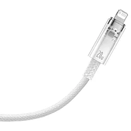 Кабель Baseus Explorer USB Type-C - Lightning 20w 3a 1м PD сable White (CATS01020) - мініатюра 2 Кабель Baseus Explorer USB Type-C - Lightning 20w 3a 1м PD сable White (CATS01020) - мініатюра 2