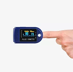 Пульсоксиметр Pulse Oximeter CMS50D Синий - миниатюра 5