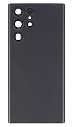 Задняя крышка корпуса Samsung Galaxy S22 Ultra 5G S908 со стеклом камеры Phantom Black
