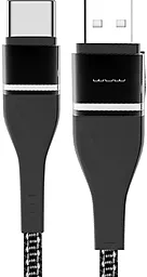 Кабель WUW X112 USB-A - Type-C 12w 2.4a 1.2м cable Black - фото Кабель WUW X112 USB-A - Type-C 12w 2.4a 1.2м cable Black