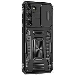 Чехол Epik Camshield Army Ring для Samsung Galaxy S23 Plus Black - фото Чехол Epik Camshield Army Ring для Samsung Galaxy S23 Plus Black