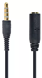 Аудио удлинитель Gembird mini Jack 3.5mm M/F 0.18 м black (CCA-419) - фото Аудио удлинитель Gembird mini Jack 3.5mm M/F 0.18 м black (CCA-419)