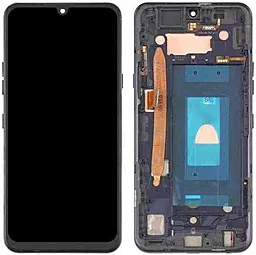 Дисплей LG G8x ThinQ, V50S ThinQ 5G (LMG850, LMG850EMW, 901LG) з тачскріном і рамкою, (OLED), Black