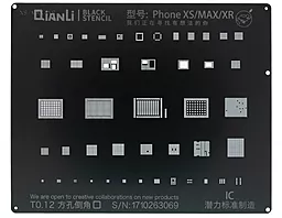 BGA трафарет (для реболінгу) Qianli Black BGA Apple iPhone XS