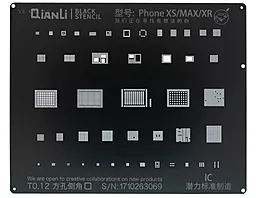 BGA трафарет (для реболлинга) Qianli Black BGA Apple iPhone XS - фото BGA трафарет (для реболлинга) Qianli Black BGA Apple iPhone XS