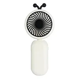 Портативный вентилятор NICHOSI ZB110 Mini с аккумулятором White-Black - фото Портативный вентилятор NICHOSI ZB110 Mini с аккумулятором White-Black