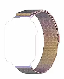 Сменный ремешок для умных часов BeCover Milanese Style для Xiaomi Mi Watch/ Garmin Vivoactive 3S/4S/Venu 2S/ Canyon CNS-SW71SS/ Mobvoi TicWatch C2/ Withings Activite Steel/ Huawei Fit Honor S1 (20mm) Rainbow (707694) - миниатюра 2