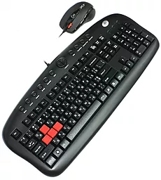 Комплект (клавиатура+мышка) A4Tech (KX-2810BK) - фото Комплект (клавиатура+мышка) A4Tech (KX-2810BK)
