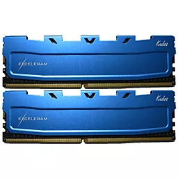 Оперативна пам'ять Exceleram DDR4 16GB (2x8GB) 2400 MHz Blue Kudos (EKBLUE4162417AD)