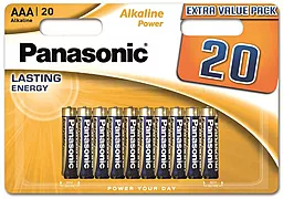 Батарейки Panasonic AAA (R03) Alkaline Power 20шт (LR03REB/20BW) - фото Батарейки Panasonic AAA (R03) Alkaline Power 20шт (LR03REB/20BW)