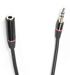 Аудио удлинитель Viewcon VA 111 mini Jack 3.5mm M/F 1 м black - миниатюра 2