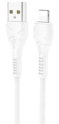 Кабель Hoco X37 Cool Power USB-A - Lightning 12w 2.4a 0.5м cable White - фото Кабель Hoco X37 Cool Power USB-A - Lightning 12w 2.4a 0.5м cable White