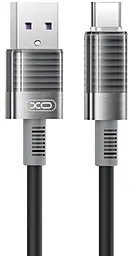 Кабель XO NB282 USB-A - Type-C 30w 6a 1м cable Black - фото Кабель XO NB282 USB-A - Type-C 30w 6a 1м cable Black