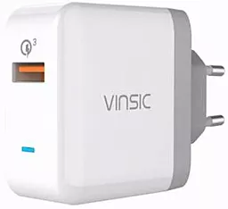 Сетевое зарядное устройство с быстрой зарядкой Vinsic Home USB Charger QC3.0 1-Port (VSCW113)