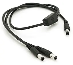 EasyLife Роздільник живлення 1xMale to 2xMale 5.5x2.5мм 50см - фото EasyLife Роздільник живлення 1xMale to 2xMale 5.5x2.5мм 50см