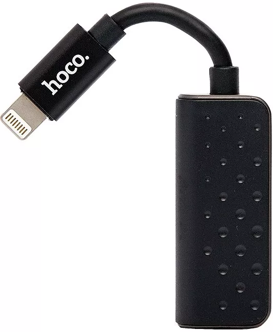 Кабель-переходник Hoco LS11 Lightning-3.5mm/Lightning White - фото 3