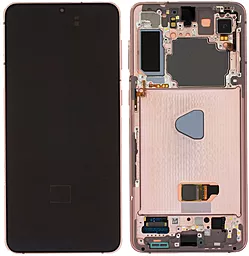 Дисплей Samsung Galaxy S21 G991 з тачскріном і рамкою, сервісний оригінал, Violet