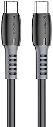 Кабель Borofone BX62 USB Type-C - Type-C 100w 5a 1м PD cable Black - фото Кабель Borofone BX62 USB Type-C - Type-C 100w 5a 1м PD cable Black