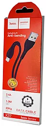 Кабель Hoco X37 Cool Power USB-A - Lightning 12w 2.4a 1м cable Black - миниатюра 2 Кабель Hoco X37 Cool Power USB-A - Lightning 12w 2.4a 1м cable Black - миниатюра 2