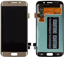 Дисплей Samsung Galaxy S6 Edge G925 с тачскрином, оригинал, Gold - фото Дисплей Samsung Galaxy S6 Edge G925 с тачскрином, оригинал, Gold