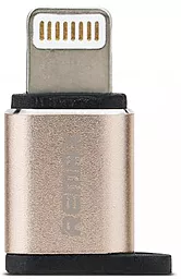 Адаптер-перехідник Remax Micro USB - Lightning Apple Adapter Gold (RA-USB2)