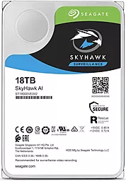 Жесткий диск Seagate SkyHawk AI 18TB (ST18000VE002) 3.5" - фото Жесткий диск Seagate SkyHawk AI 18TB (ST18000VE002) 3.5"