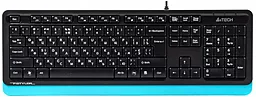 Клавіатура A4Tech FK10 Sky Blue - фото Клавіатура A4Tech FK10 Sky Blue
