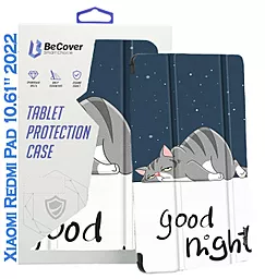 Чехол для планшета BeCover Smart Case для Xiaomi Redmi Pad 10.61" 2022 Good Night (708733) - фото Чехол для планшета BeCover Smart Case для Xiaomi Redmi Pad 10.61" 2022 Good Night (708733)