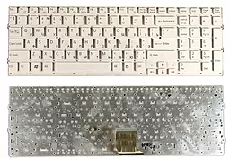 Клавіатура для ноутбуку Sony Vaio VPC-CB VPCCB VPCCB3S1R VPCCB2S1R без рамки біла