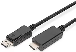 Видеокабель DisplayPort - HDMI v2.0 4k 60hz 2m black (AK-340303-020-S) Digitus