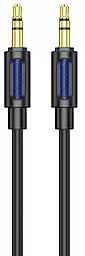 Аудио кабель Borofone BL20 Aux mini Jack 3.5 мм M/M сable 1 м black - фото Аудио кабель Borofone BL20 Aux mini Jack 3.5 мм M/M сable 1 м black