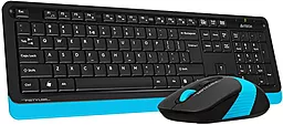 Комплект (клавіатура+мишка) A4Tech Fstyler FG1010 Black/Blue - мініатюра 2